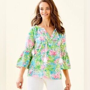 NWT Lilly Pulitzer De Lag Tunic in Floridita Print Size L